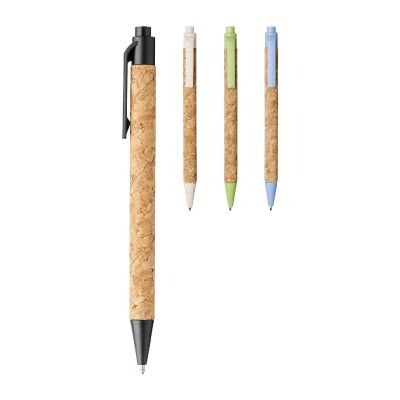 MIDAR -Stylo bille en liège et paille de blé (encre noire)