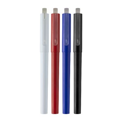 MAUNA -Stylo roller avec gel en PET recyclé (encre noire)