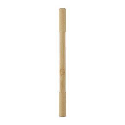 SAMAMBU -Stylo duo en bambou (encre bleue)