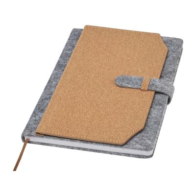 VIVIANA -Carnet A5 en feutrine recyclée et liège