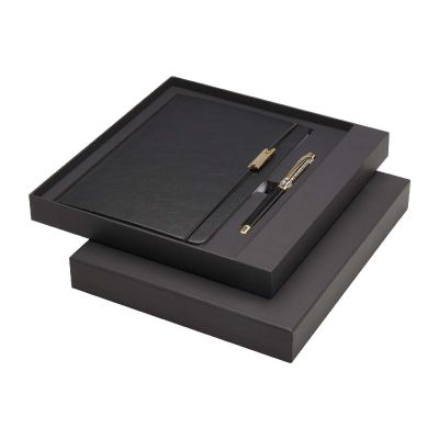 LEGATO -Ensemble comprenant carnet A5, stylo bille et stylo roller (encre bleue)
