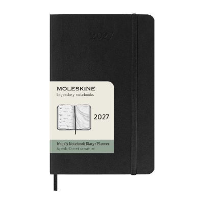 MOLESKINE -Agenda de poche hebdomadaire 12 mois à couverture souple