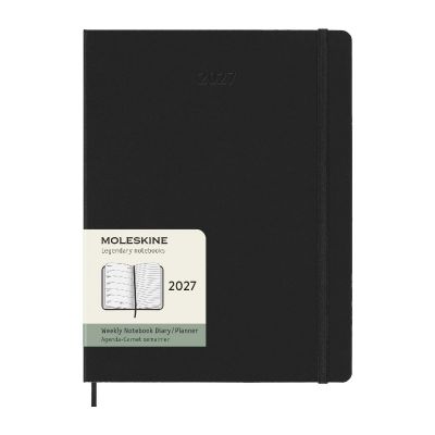 MOLESKINE -Agenda XL hebdomadaire 12 mois à couverture rigide