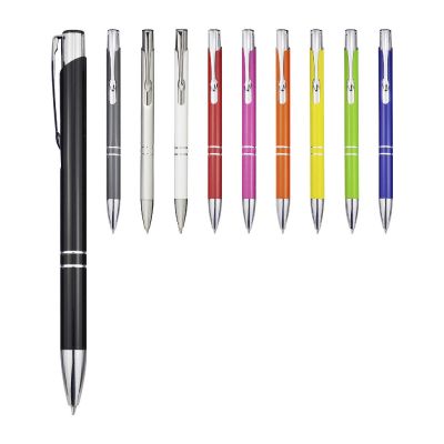 MONETA -Stylo bille en aluminium recyclé (encre bleue)