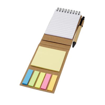 FLIPPER -Bloc-notes autocollant avec stylo bille (encre noire)