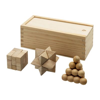 BRAINIAC -Casse-tête chinois 3 pièces en bois