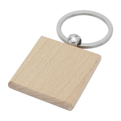 GIOIA -Porte-clés carré en bois de hêtre
