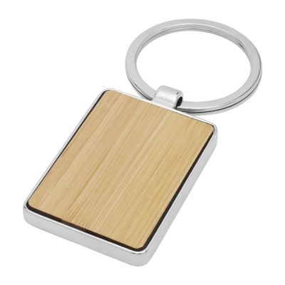 NETA -Porte-clés rectangulaire en bambou