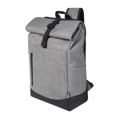 LIBRA -Sac à dos recyclé GRS avec rabat enroulable pour ordinateur portable de 15,6