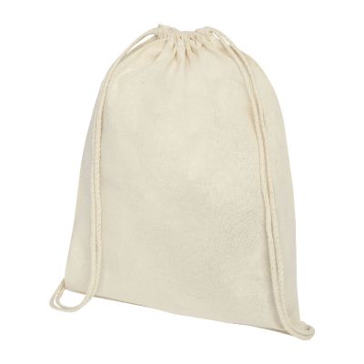 OREGON -Sac à dos en coton de 140 g/m² avec cordon de serrage 5L