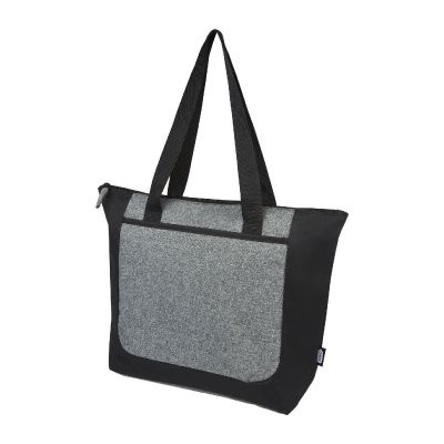 RECLAIM -Sac shopping recyclé GRS bicolore à fermeture éclair de 15 L