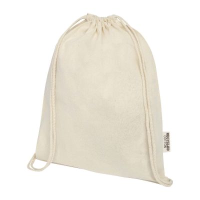 OREGON -Sac avec cordon en coton recyclé 140 g/m² certifié GRS
