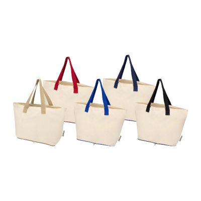 SIERRA -Sac shopping pliable en coton recyclé GRS 140 g/m2 12 L