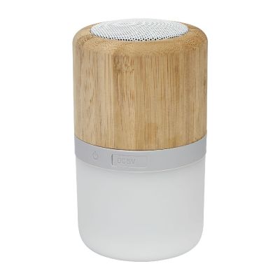 AUREA -Haut-parleur Bluetooth® en bambou avec lumière