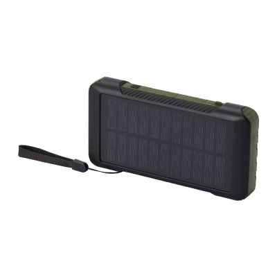 SOLDY -Batterie de secours solaire à dynamo en plastique recyclé RCS de 10 000 mAh