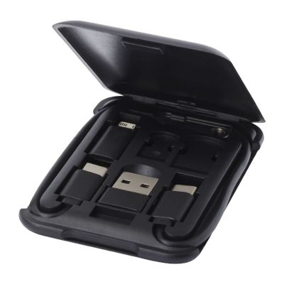 SAVVY -Câble de recharge modulaire en plastique recyclé avec support de téléphone