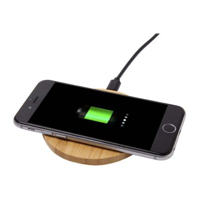 W ESSENCE -Tapis de charge sans fil en bambou Essence de 15 W