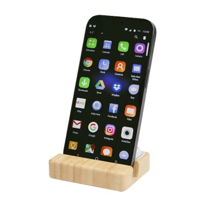 ALGOL -Support de téléphone avec jouet fidget en plastique recyclé et détails en bambou