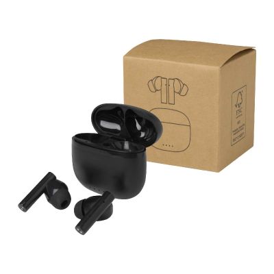 ALTERF -Oreillette Bluetooth® True Wireless en plastique recyclé avec embouts en silicone