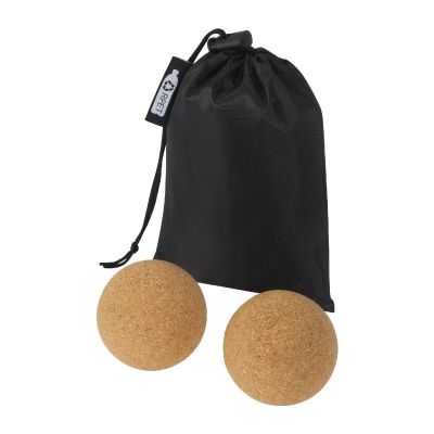 TRIKONA -Balle de yoga en liège - set de 2