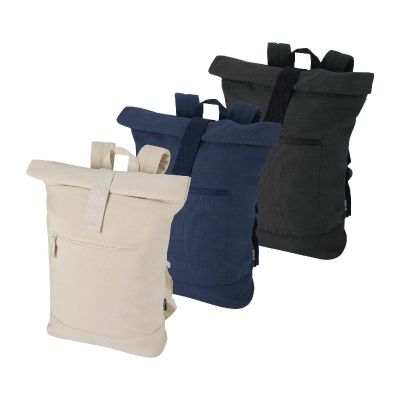 RECANVAS -Sac à dos à fermeture enroulable recyclé et certifié GRS de 14