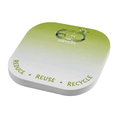 FOGLIETTI ADESIVI -Notes adhésives recyclées Sticky-Mate® de forme carrée avec coins arrondis