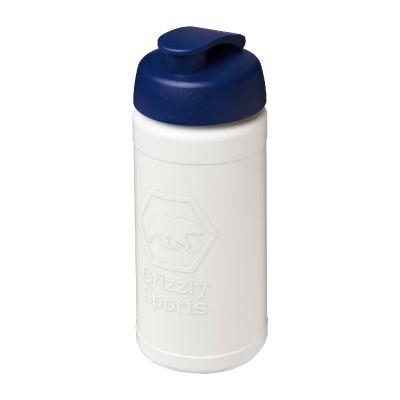 RISE -Bouteille de sport Baseline de 500 ml recyclée avec couvercle rabattable