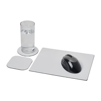 BRITEDESK 1 -Ensemble de tapis de souris et sous-verre Brite-Mat®