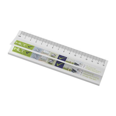 FOGLIETTI ADESIVI -Notes autocollantes recyclées Sticky-Mate® avec règle imprimée 15 cms