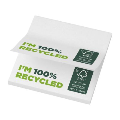 NOTES -Mémos autocollants recyclés 75 x 75 mm Sticky-Mate®