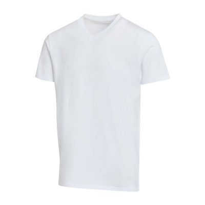 BALFOUR -T-shirt unisexe en coton bio certifié OCS à manches courtes et col en V de 200 g/m²