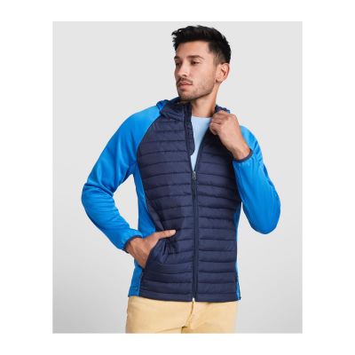 VENUS - Veste pour homme combinée en deux tissus
