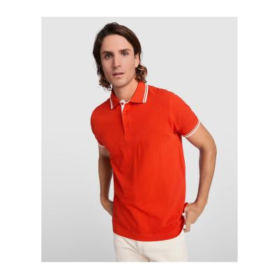 CASPER - Polo manches courtes avec col et bord de manche en côte 1x1