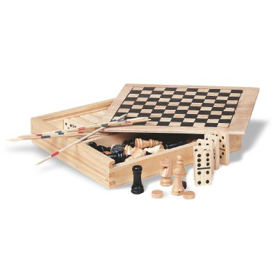 TRIKES - 4 jeux dans une boîte en bois