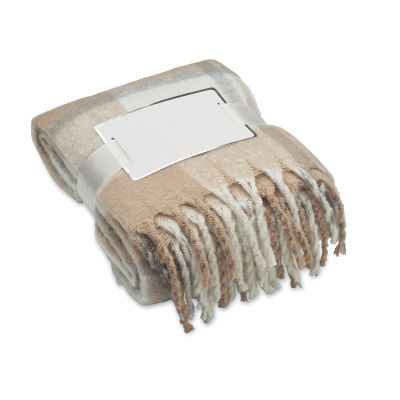 QUET - Couverture en mohair à carreaux