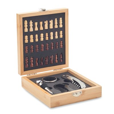 CHESSET - Set à vin et jeu d'échecs