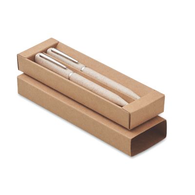 PEAT - Set de stylo paille de blé/abs