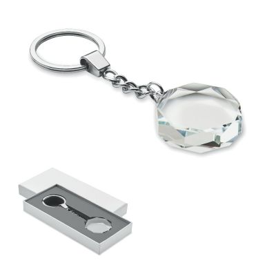 ROUNDWARD - Porte-clés rond en verre