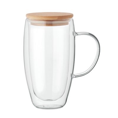 TEROL - Mug en verre double paroi 450ml
