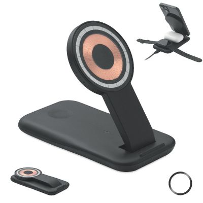PENDOLESS - Chargeur sans fil 3 en 1 15w