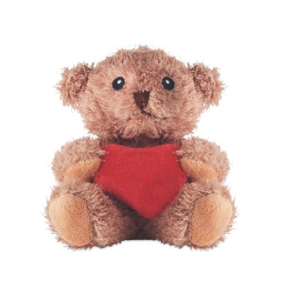 CUDDLE - Petit ours peluche avec cœur
