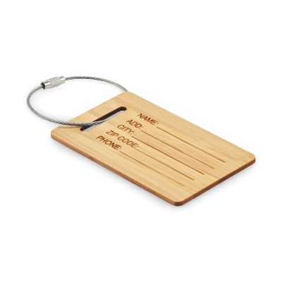 MIO - Étiquette de bagage en bambou