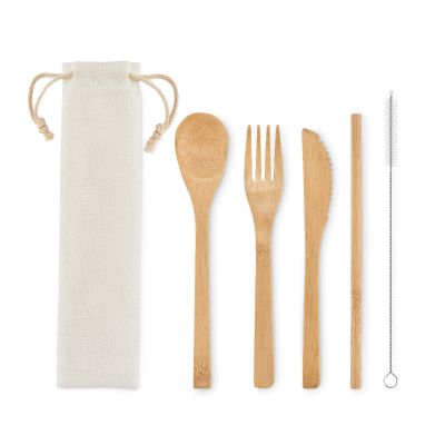 SETSTRAW - Couverts en bambou avec paille