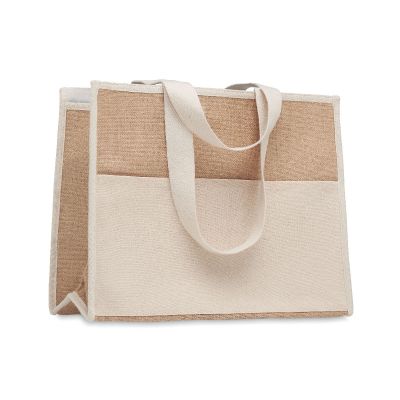 CAMPO DE GELI - Sac shopping en toile et jute
