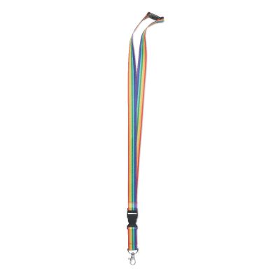BOWYARD - Lanyard en rpet arc-en-ciel