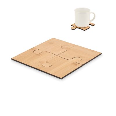 LEPY - Lot de 4 sous-verres puzzle