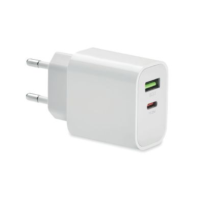 PORT - Chargeur 18w 2 s, prise ue