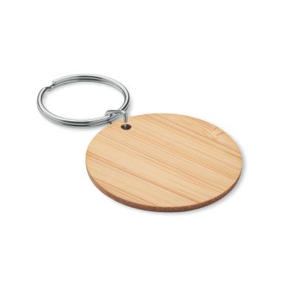 ROUNDBOO - Porte-clés rond en bambou