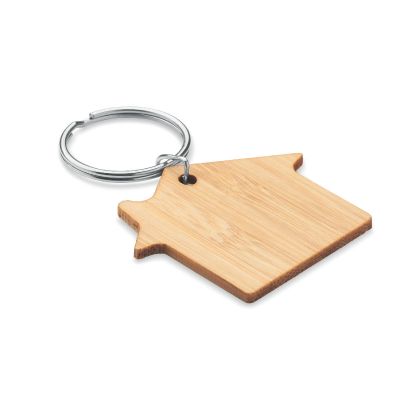 HOUSEBOO - Porte-clés maison bambou