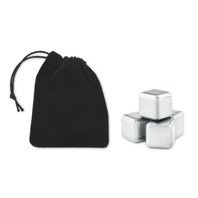 ICY - Set 4 glaçons en acier inox